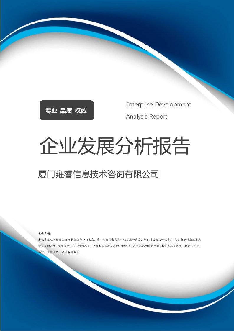 廈門雍睿信息技術(shù)咨詢公司 企業(yè)發(fā)展分析與信息技術(shù)咨詢服務(wù)探討